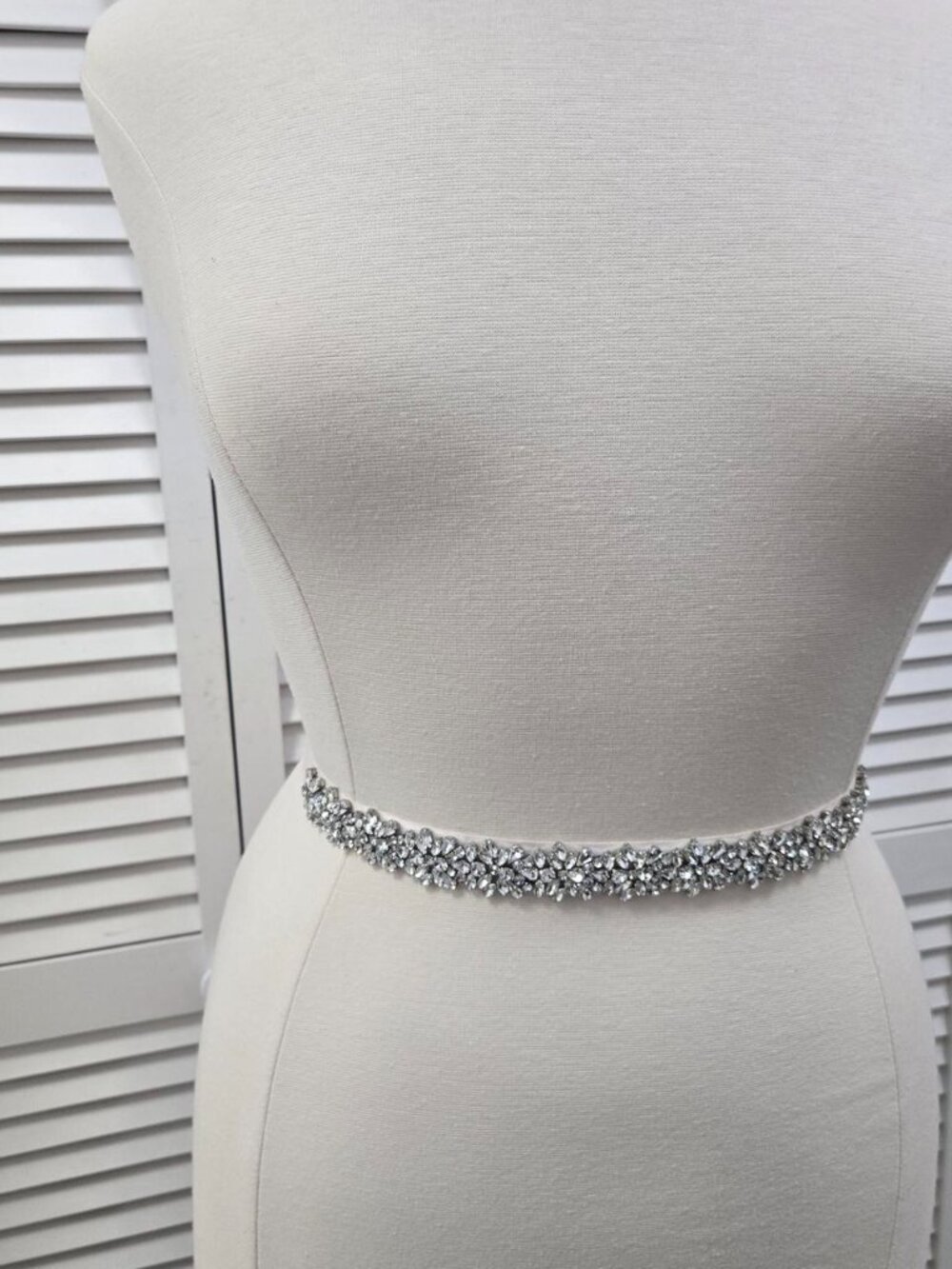 Rosebud Fashion Bridal Belt in Blush/Silver Style BM 1601